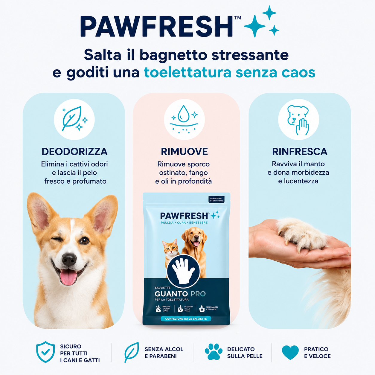 PAWFRESH™ Guanto Pet Care Pro