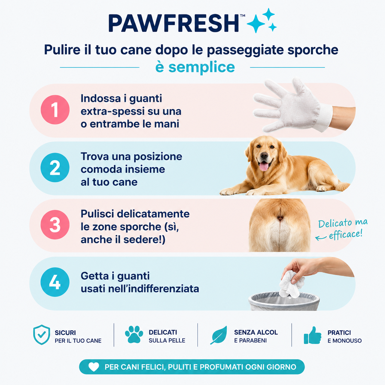 PAWFRESH™ Guanto Pet Care Pro